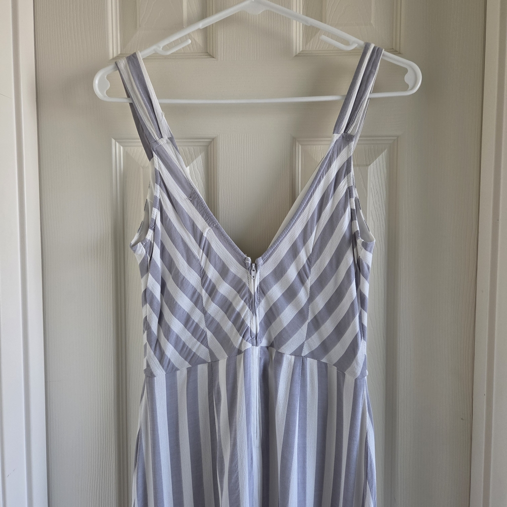Altar'd State Boho Asymmetrical Striped Sun Dress Sleeveless Crossover Midi S - Picture 6 of 10